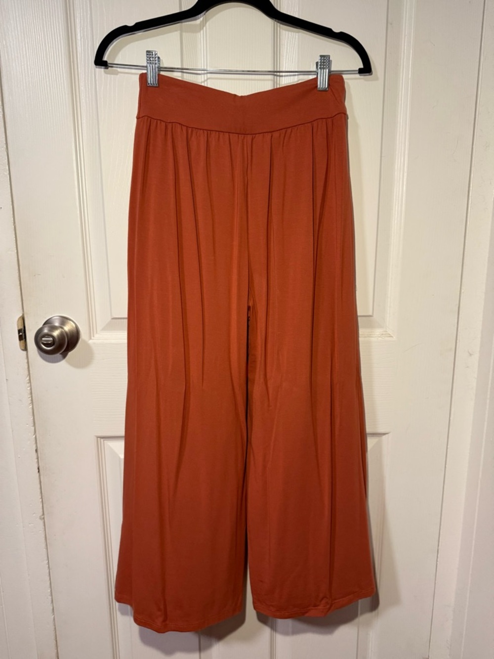 FIGHTING EEL: FE BASICS Orange Wide Leg Palazzo Pants - Picture 4 of 9